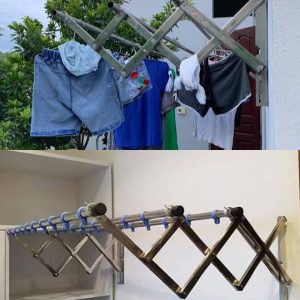 Giàn Phơi Gắn Tường Inox tay đơn 2026